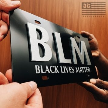 black lives matter license plate
